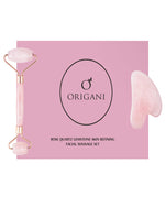 ORIGANI ROSE QUARTZ GEMSTONE SKIN REFINING FACIAL MASSAGER SET